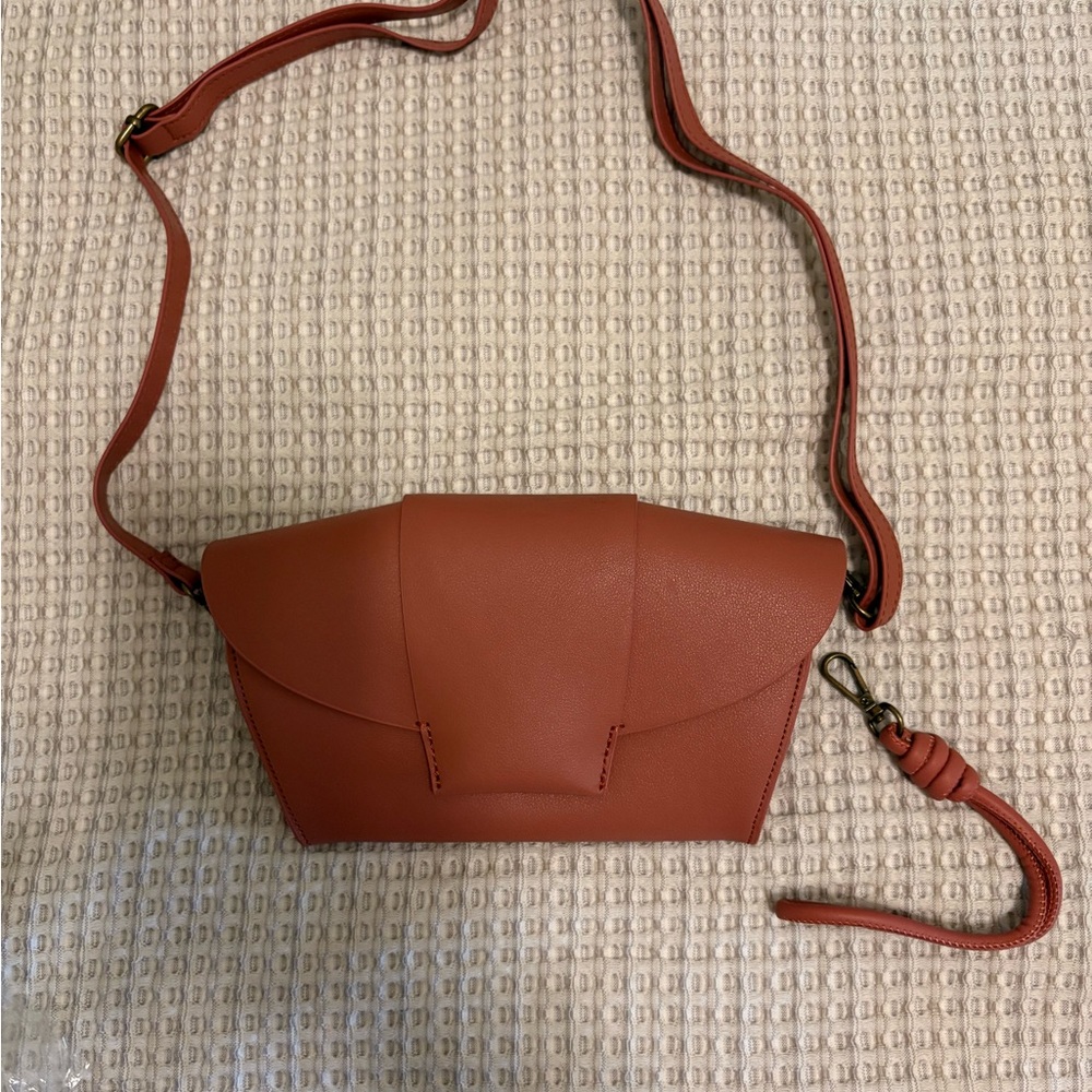 Anthropologie Mauve Crossbody/ Wristlet Bag NWT